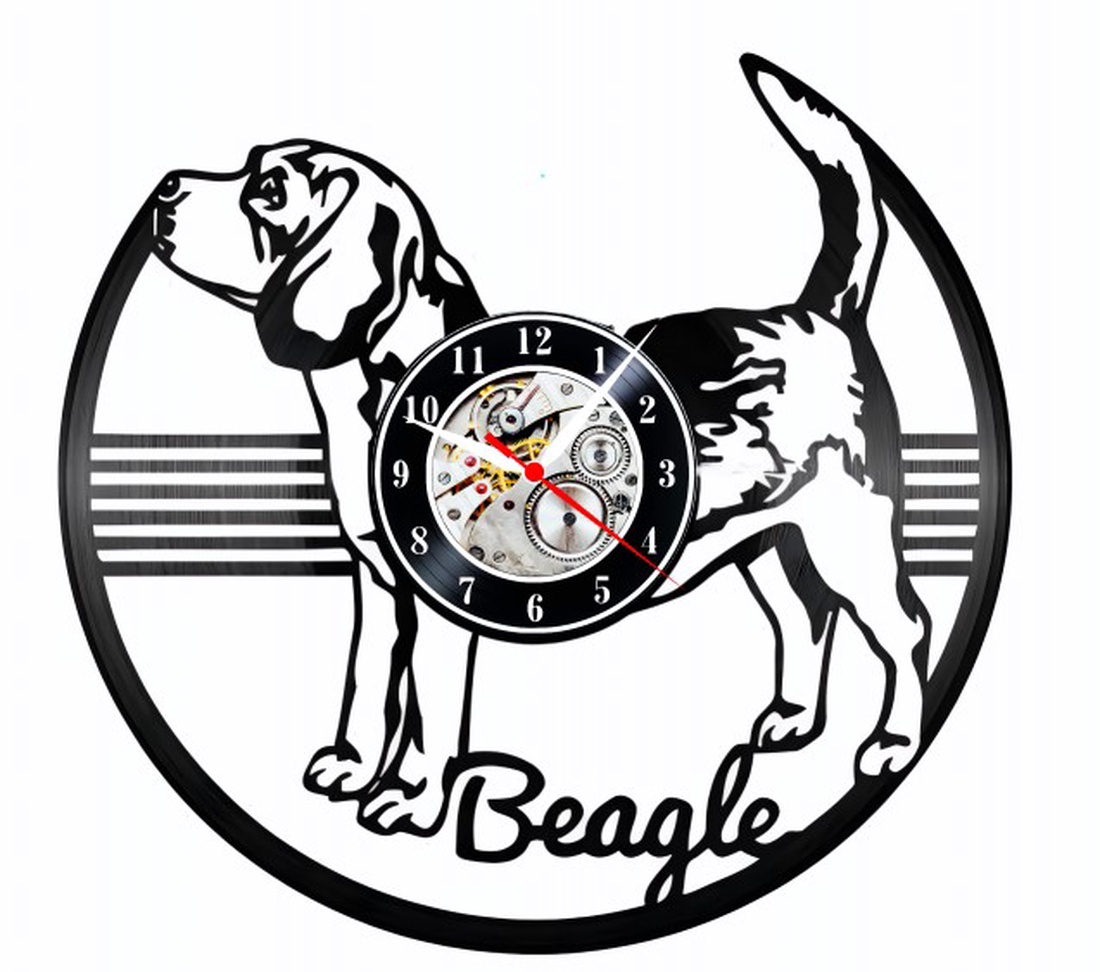 BEAGLE-ceas de perete - casă & stil de viață - accesorii pentru decorat casa - decorațiuni de pereți, decorațiuni suspendate - ceasuri de perete - Artynos.ro