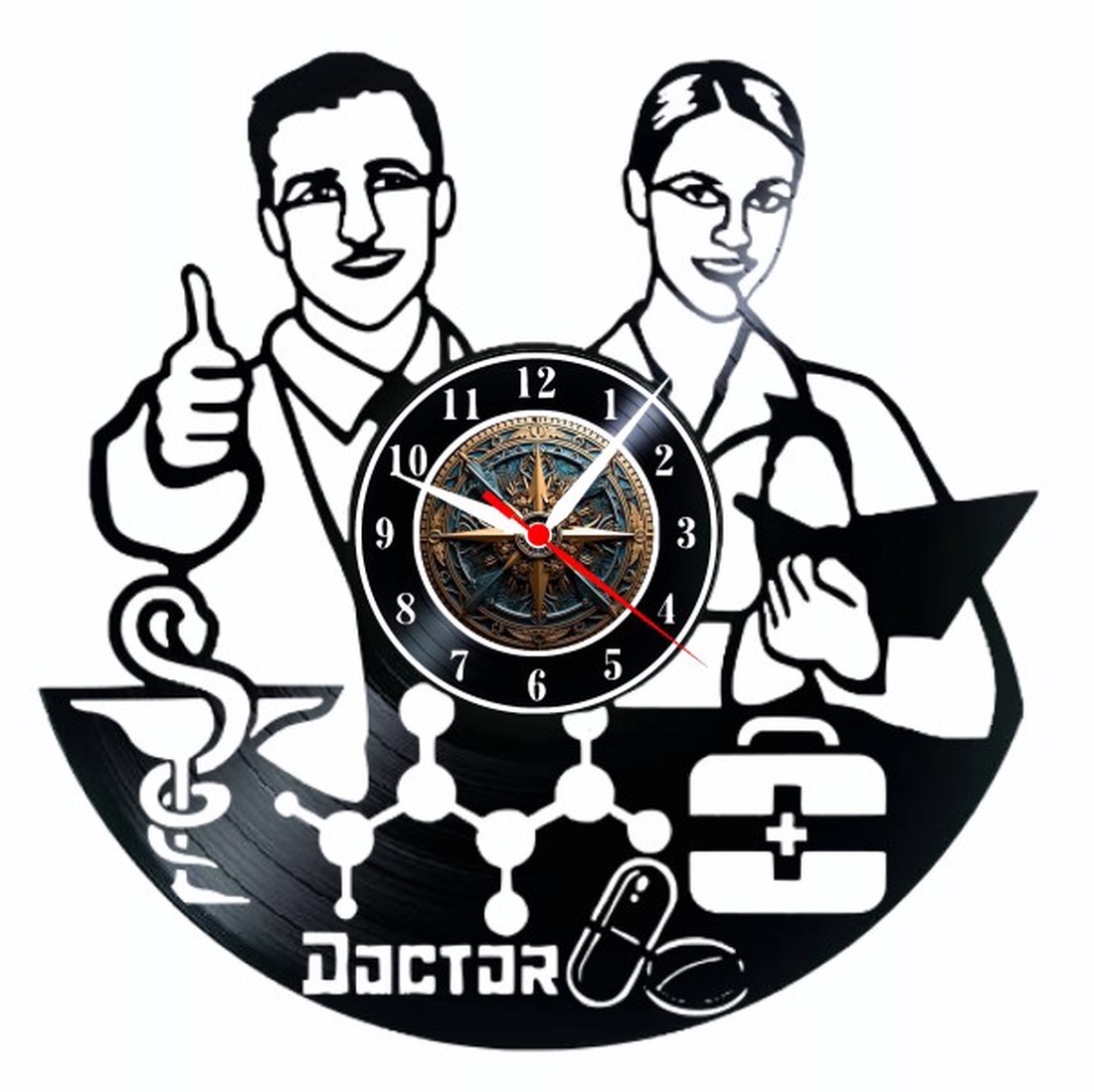 DOCTOR-ceas de perete - casă & stil de viață - accesorii pentru decorat casa - decorațiuni de pereți, decorațiuni suspendate - ceasuri de perete - Artynos.ro