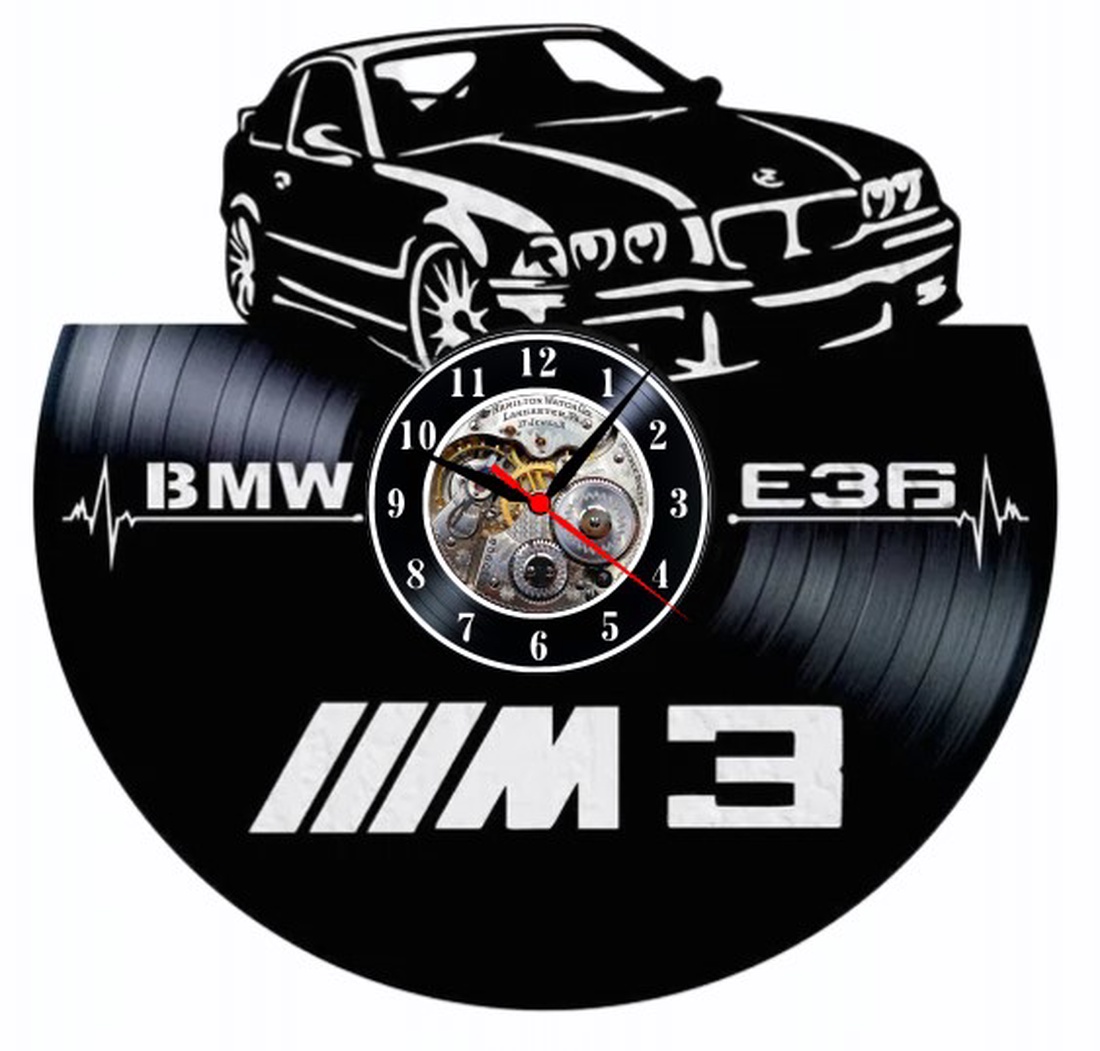 BMW-E36-ceas de perete - casă & stil de viață - accesorii pentru decorat casa - decorațiuni de pereți, decorațiuni suspendate - ceasuri de perete - Artynos.ro