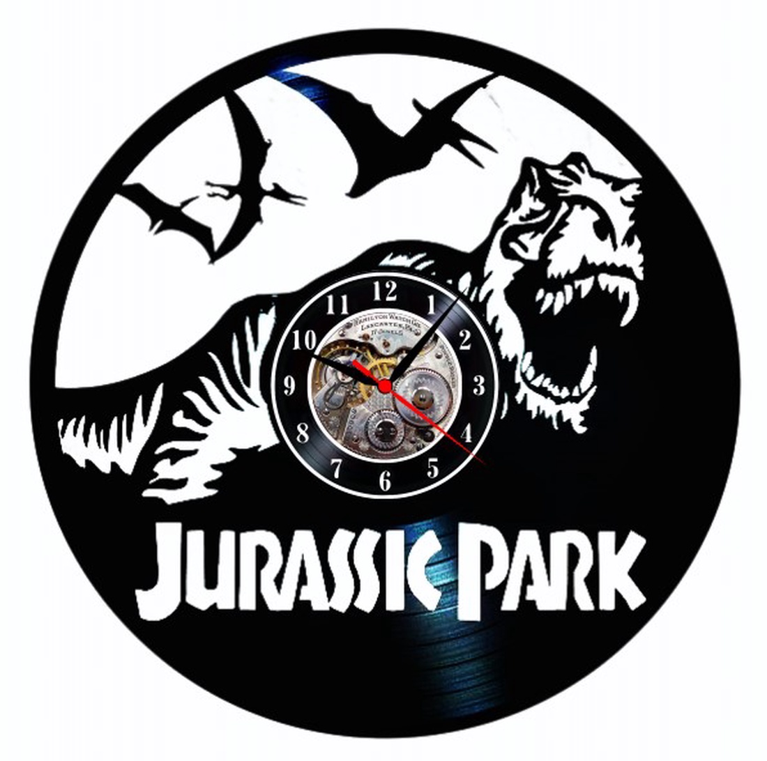 JURASSIC PARK-ceas de perete - casă & stil de viață - accesorii pentru decorat casa - decorațiuni de pereți, decorațiuni suspendate - ceasuri de perete - Artynos.ro