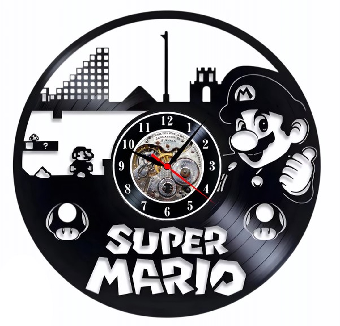 SUPER MARIO-ceas de perete - casă & stil de viață - accesorii pentru decorat casa - decorațiuni de pereți, decorațiuni suspendate - ceasuri de perete - Artynos.ro