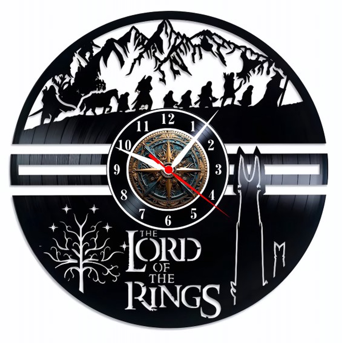 LORD OF THE RINGS-ceas de perete - casă & stil de viață - accesorii pentru decorat casa - decorațiuni de pereți, decorațiuni suspendate - ceasuri de perete - Artynos.ro