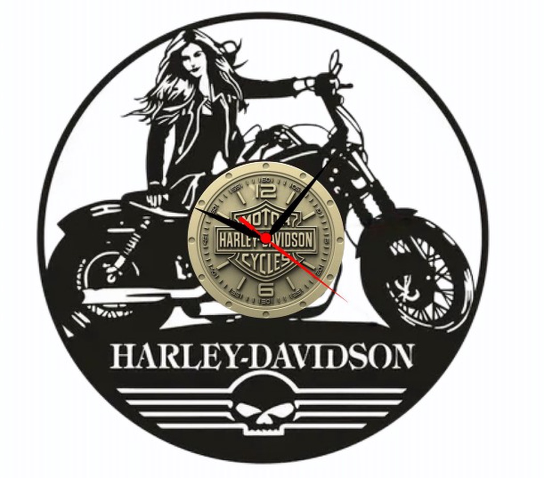 HARLEY DAVIDSON-ceas de perete - casă & stil de viață - accesorii pentru decorat casa - decorațiuni de pereți, decorațiuni suspendate - ceasuri de perete - Artynos.ro