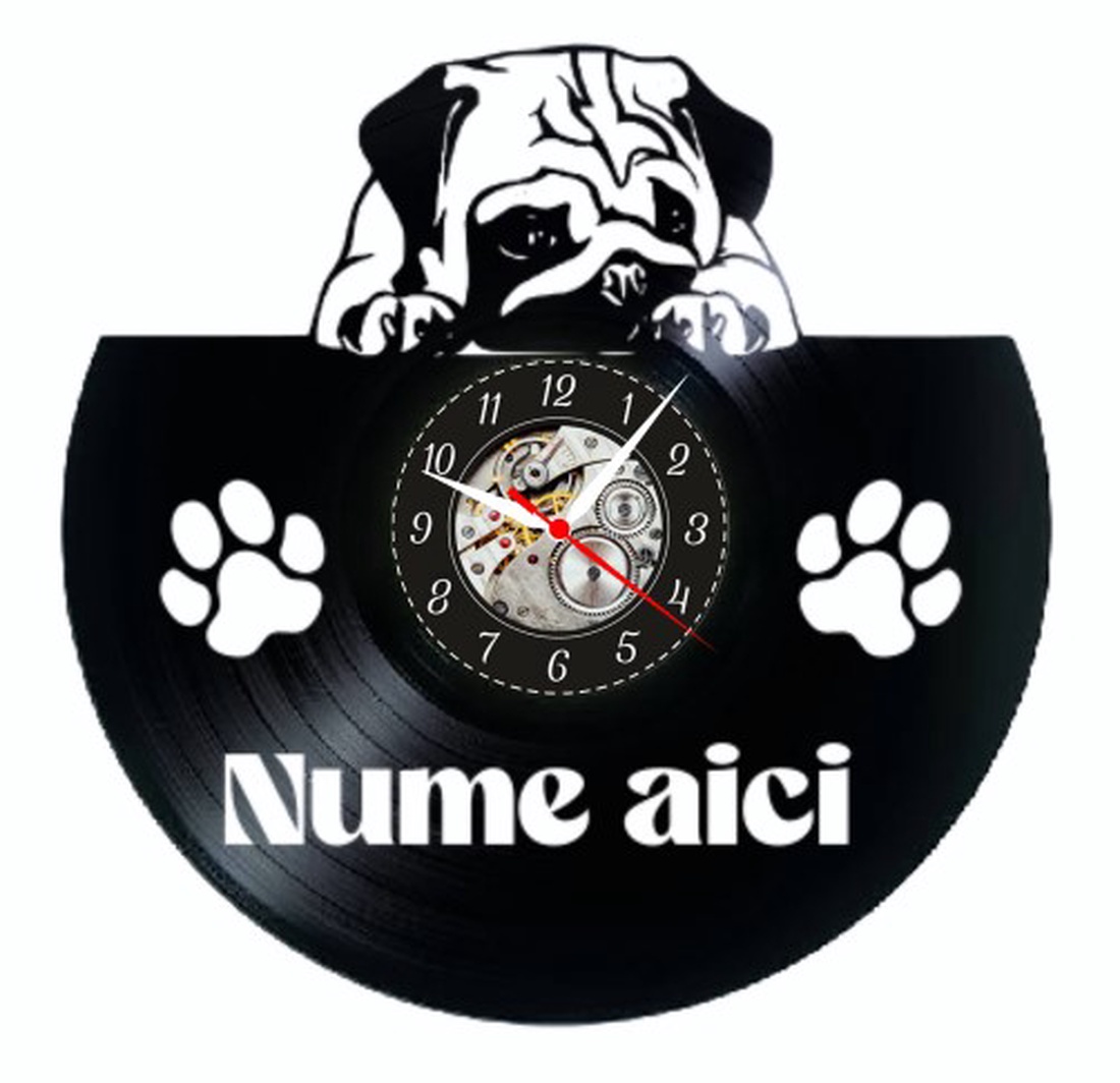 PUG-ceas de perete - casă & stil de viață - accesorii pentru decorat casa - decorațiuni de pereți, decorațiuni suspendate - ceasuri de perete - Artynos.ro