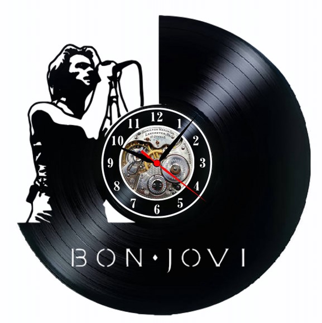 BON JOVI-ceas de perete - casă & stil de viață - accesorii pentru decorat casa - decorațiuni de pereți, decorațiuni suspendate - ceasuri de perete - Artynos.ro