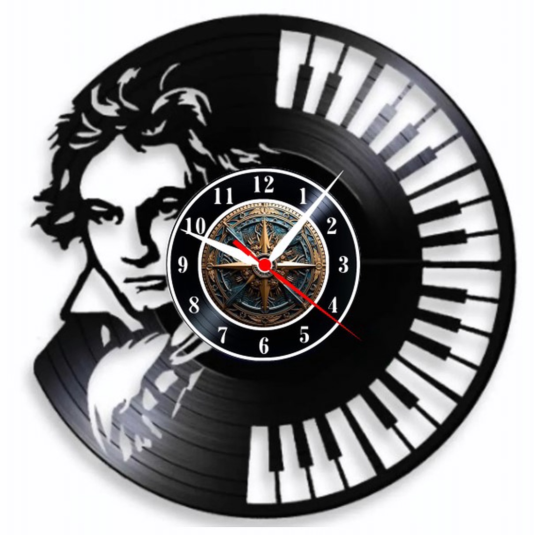 Ludwig Van Beethoven  ceas de perete - casă & stil de viață - accesorii pentru decorat casa - decorațiuni de pereți, decorațiuni suspendate - ceasuri de perete - Artynos.ro