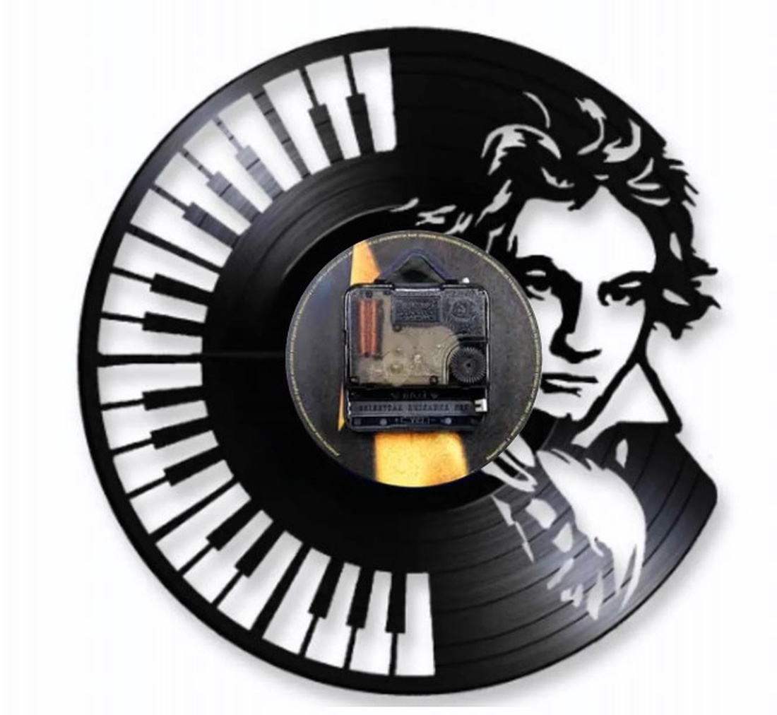 Ludwig Van Beethoven  ceas de perete - casă & stil de viață - accesorii pentru decorat casa - decorațiuni de pereți, decorațiuni suspendate - ceasuri de perete - Artynos.ro