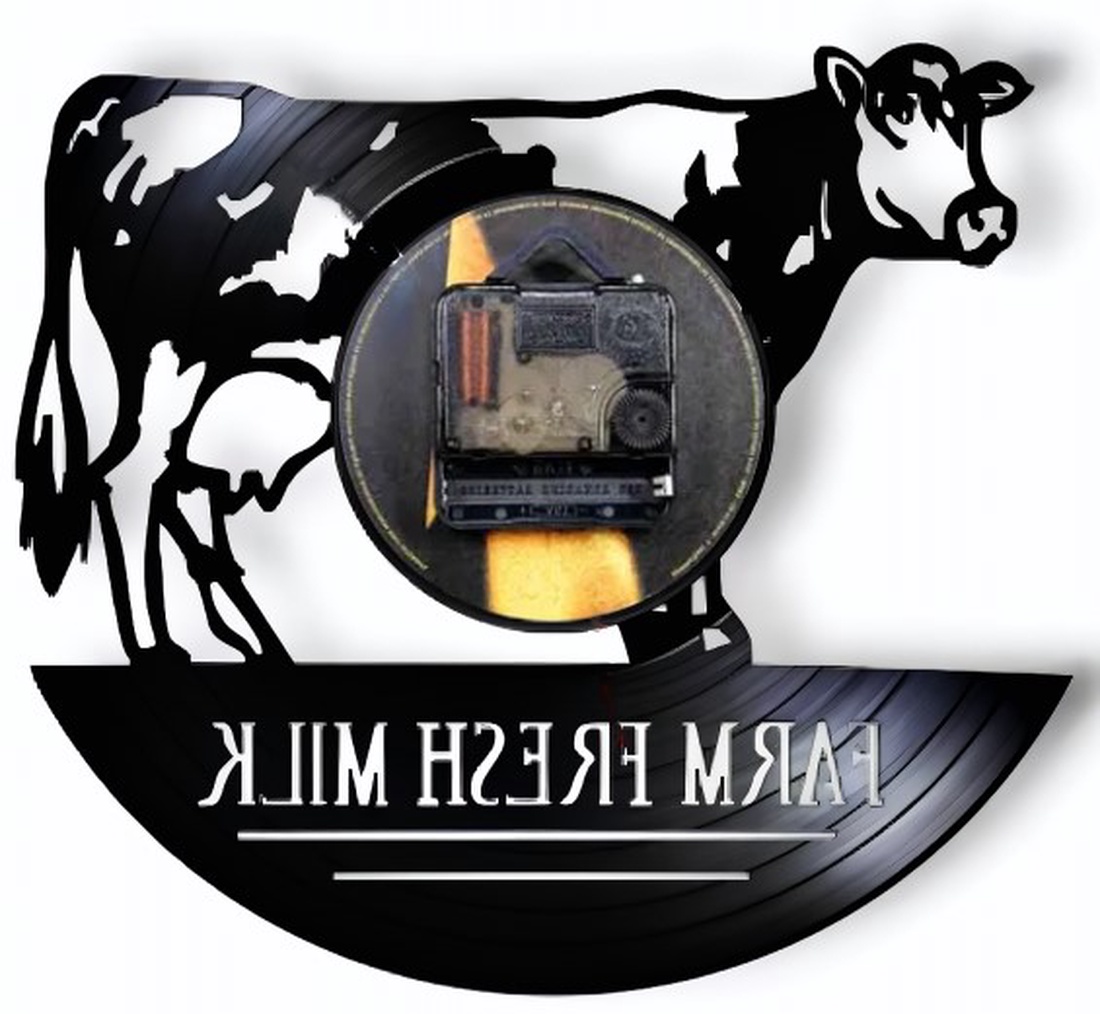 VACA-ceas de perete - casă & stil de viață - accesorii pentru decorat casa - decorațiuni de pereți, decorațiuni suspendate - ceasuri de perete - Artynos.ro