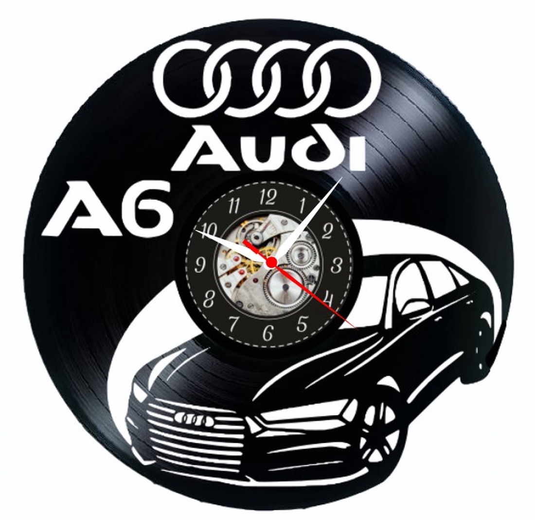 AUDI A6- ceas de perete - casă & stil de viață - accesorii pentru decorat casa - decorațiuni de pereți, decorațiuni suspendate - ceasuri de perete - Artynos.ro