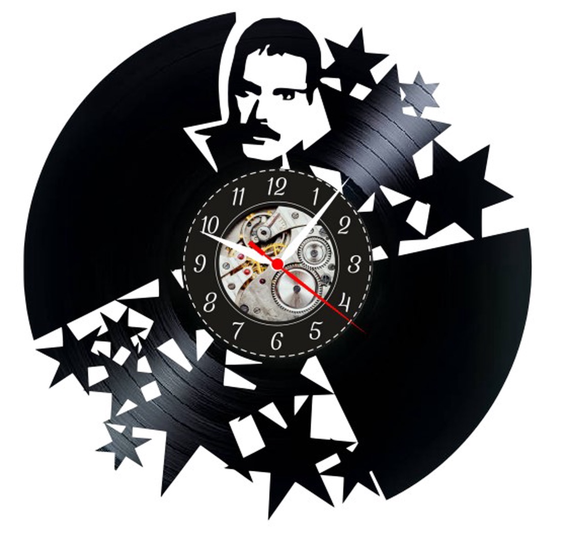 FREDDIE MERCURY- ceas de perete - casă & stil de viață - accesorii pentru decorat casa - decorațiuni de pereți, decorațiuni suspendate - ceasuri de perete - Artynos.ro