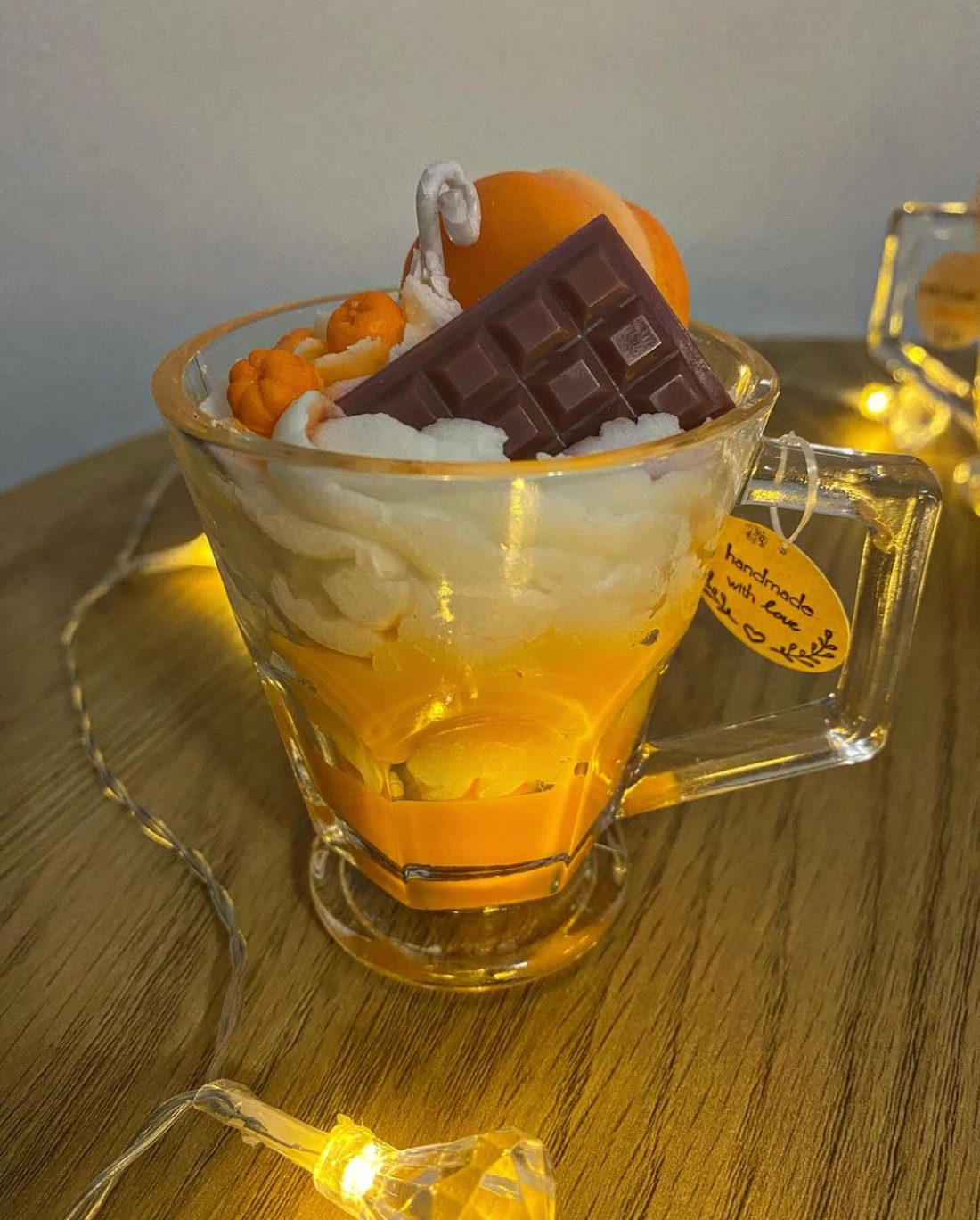 Lumânare parfumată Mini milkshake Chocolate orange (Ciocolată cu portocale) 120g - casă & stil de viață - lumânări, parfumuri, arome - lumânare - lumânări artizanale - Artynos.ro