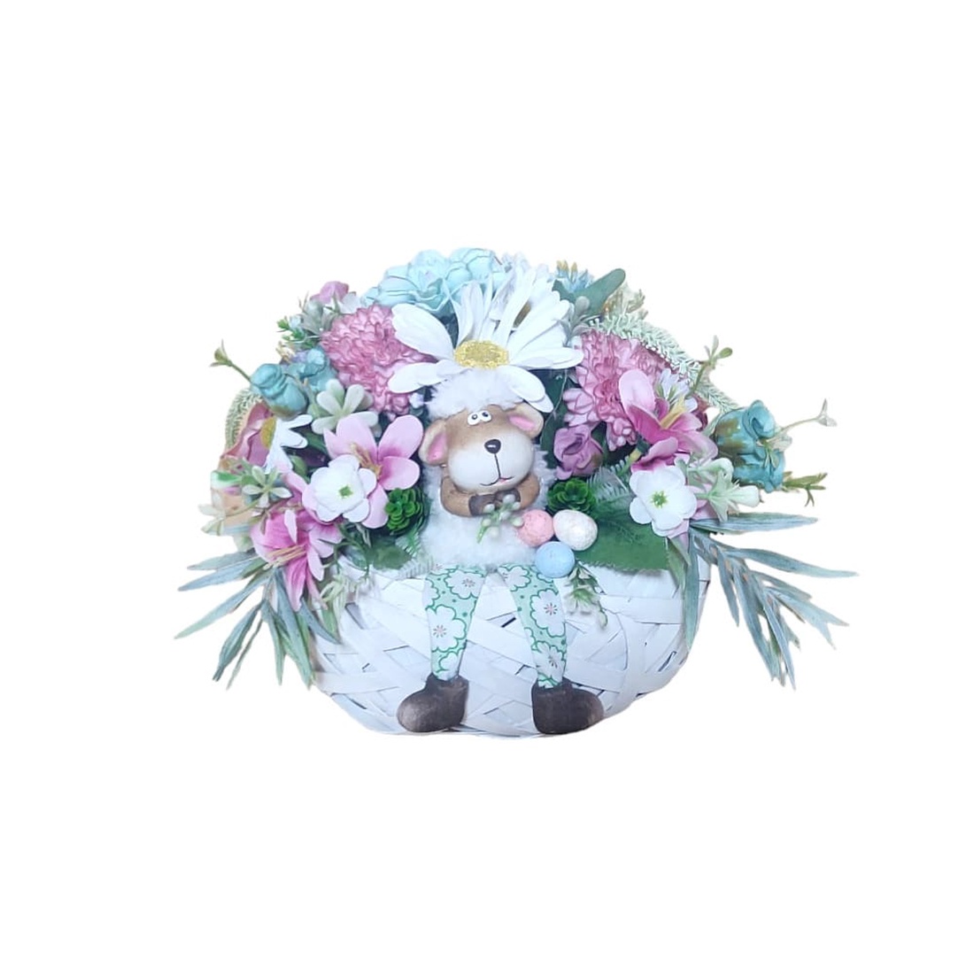 Aranjament floral cu oita - accesorii locuință - accesorii pentru decorat casa - decorațiuni de masă și decorațiuni pentru rafturi  - bonsai, bonsai boluri, bonsai copac - Artynos.ro