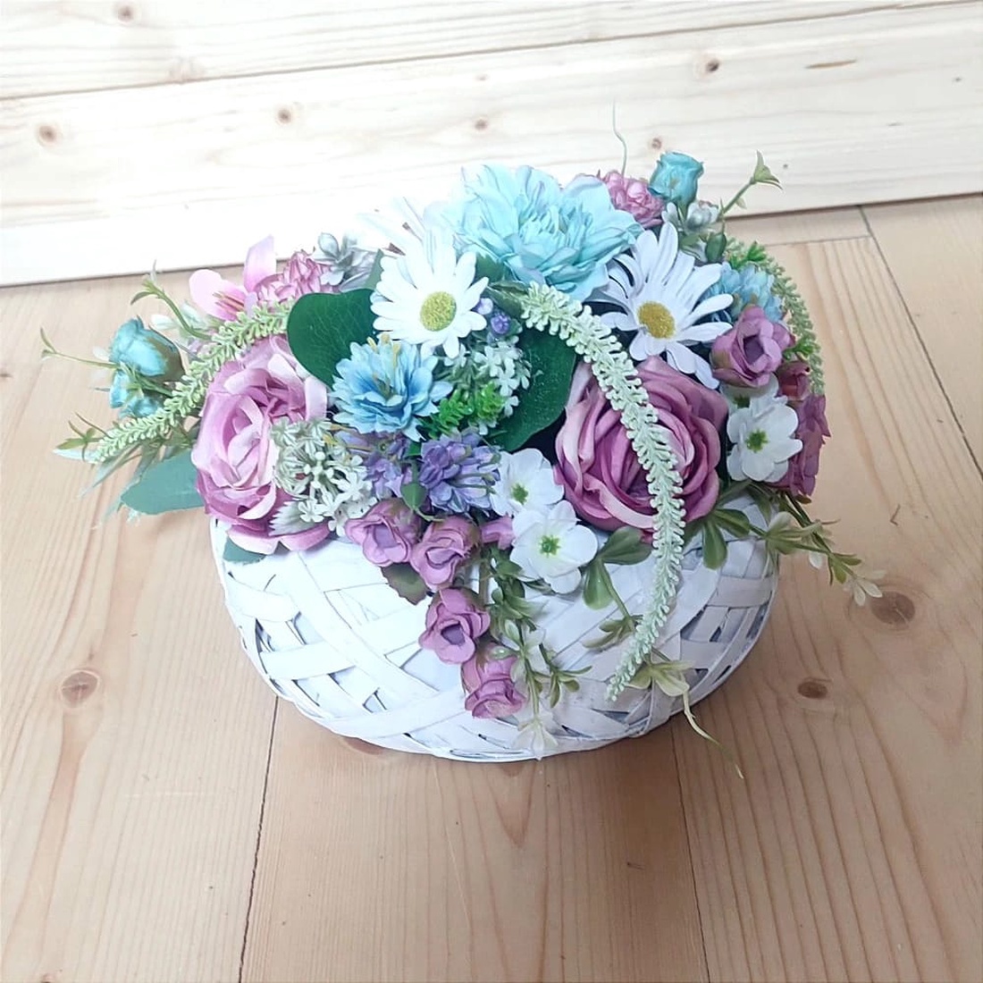 Aranjament floral cu oita - accesorii locuință - accesorii pentru decorat casa - decorațiuni de masă și decorațiuni pentru rafturi  - bonsai, bonsai boluri, bonsai copac - Artynos.ro