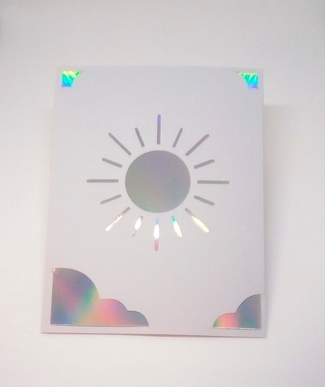 Felicitare 'Holographic Sun' - casă & stil de viață - papetărie de hârtie - invitații - Artynos.ro