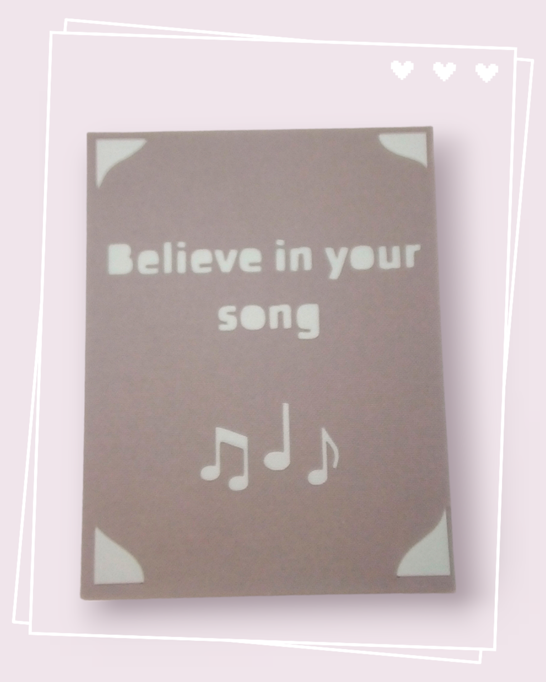 Felicitare 'Believe in your song' - casă & stil de viață - papetărie de hârtie - invitații - Artynos.ro