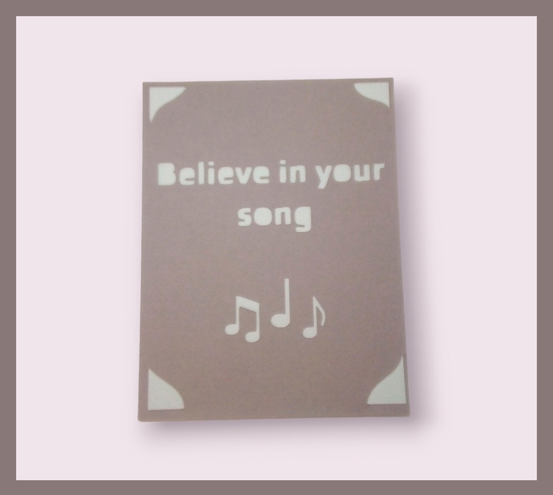 Felicitare 'Believe in your song' - casă & stil de viață - papetărie de hârtie - invitații - Artynos.ro