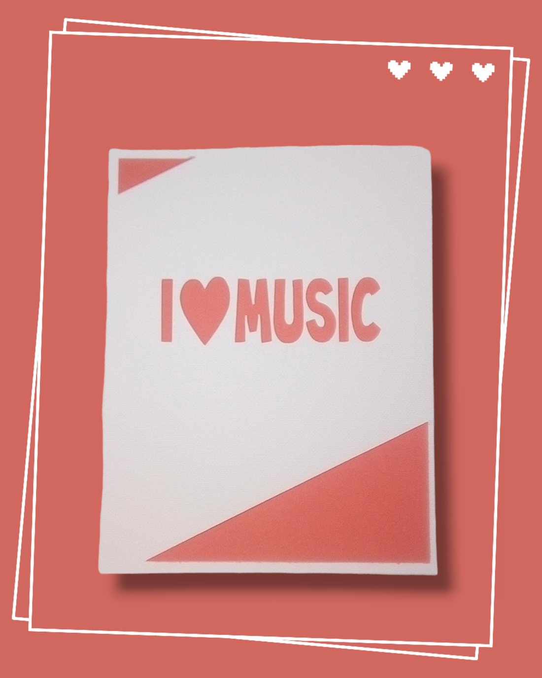 Felicitare 'I love music' - casă & stil de viață - papetărie de hârtie - invitații - Artynos.ro