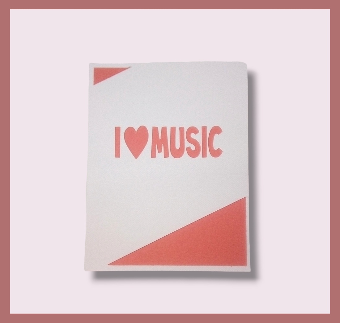 Felicitare 'I love music' - casă & stil de viață - papetărie de hârtie - invitații - Artynos.ro