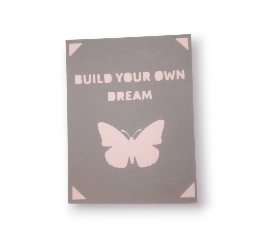 Felicitare 'Build your own dream' - casă & stil de viață - papetărie de hârtie - invitații - Artynos.ro