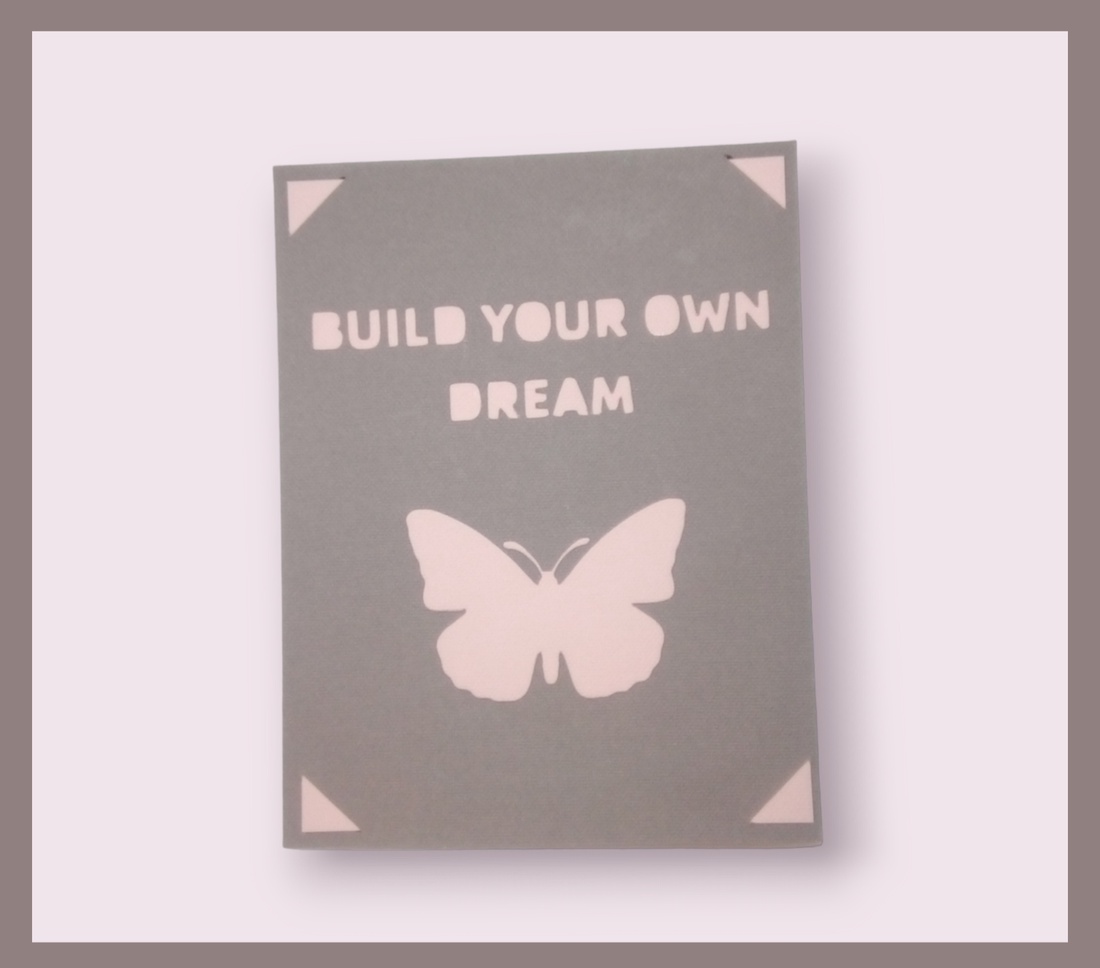 Felicitare 'Build your own dream' - casă & stil de viață - papetărie de hârtie - invitații - Artynos.ro