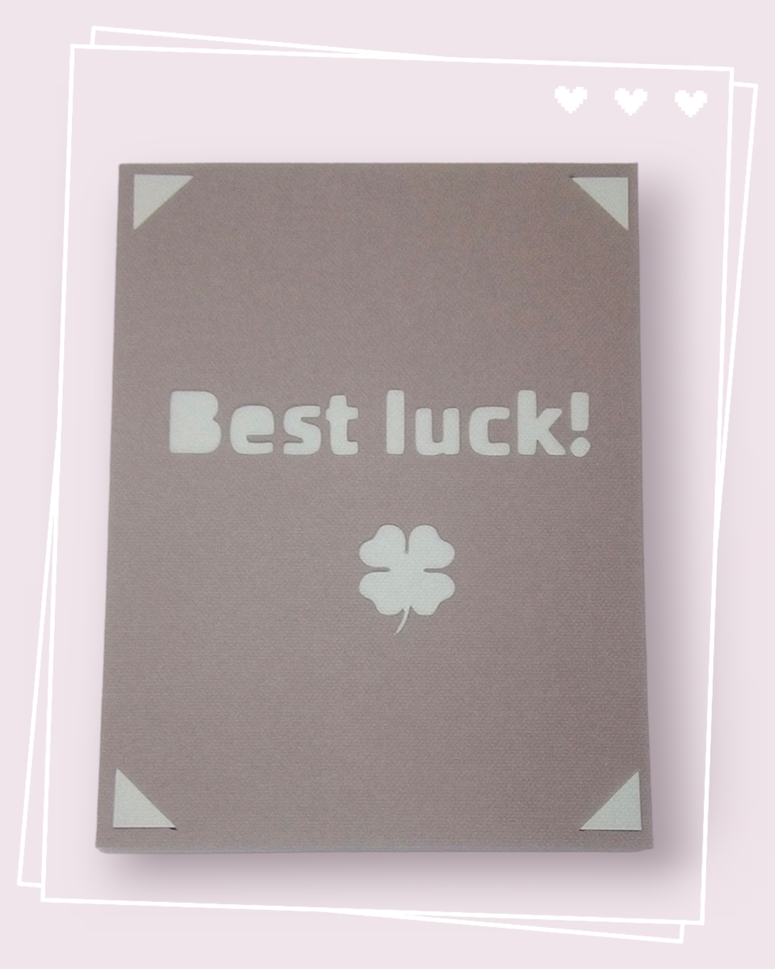 Felicitare 'Best luck' - casă & stil de viață - papetărie de hârtie - invitații - Artynos.ro