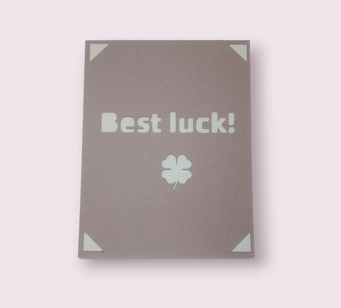 Felicitare 'Best luck' - casă & stil de viață - papetărie de hârtie - invitații - Artynos.ro