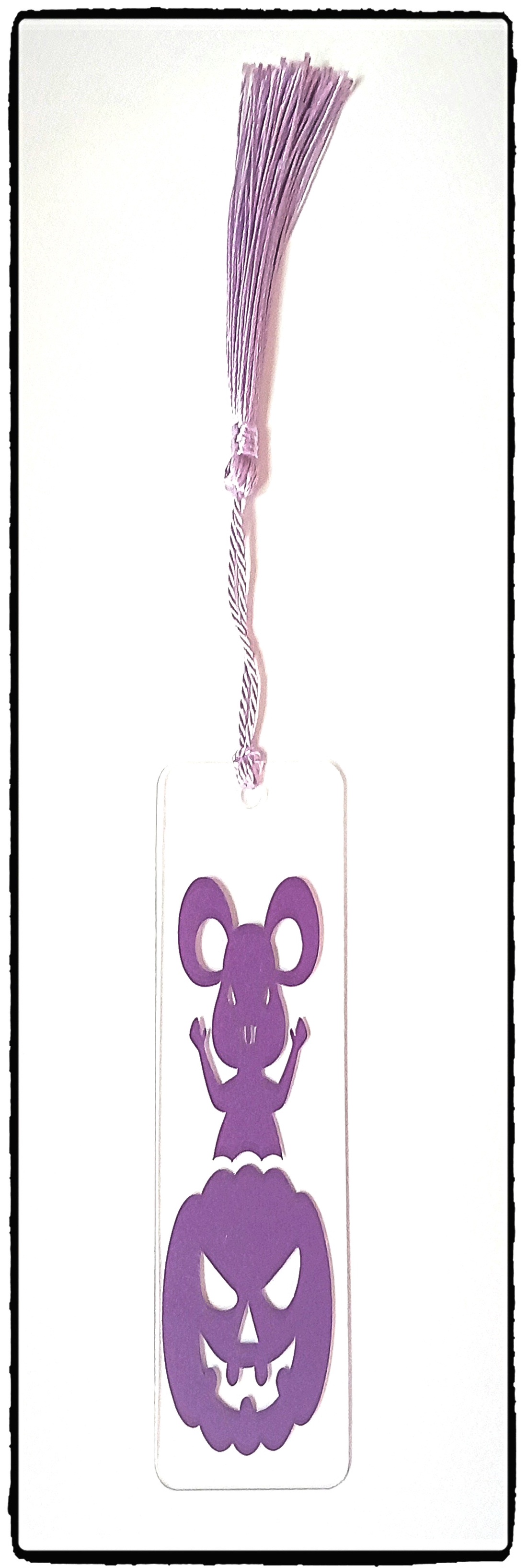 Semn de carte 'Scary Purple Mouse'' - casă & stil de viață - accesorii pentru decorat casa - halloween - tot ce ai nevoie pentru petrecere! - ornamente de halloween - Artynos.ro