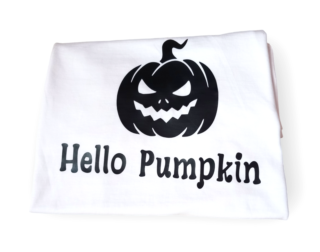 Tricou 'Hello Pumpkin' - casă & stil de viață - accesorii pentru decorat casa - halloween - tot ce ai nevoie pentru petrecere! - costum halloween - Artynos.ro