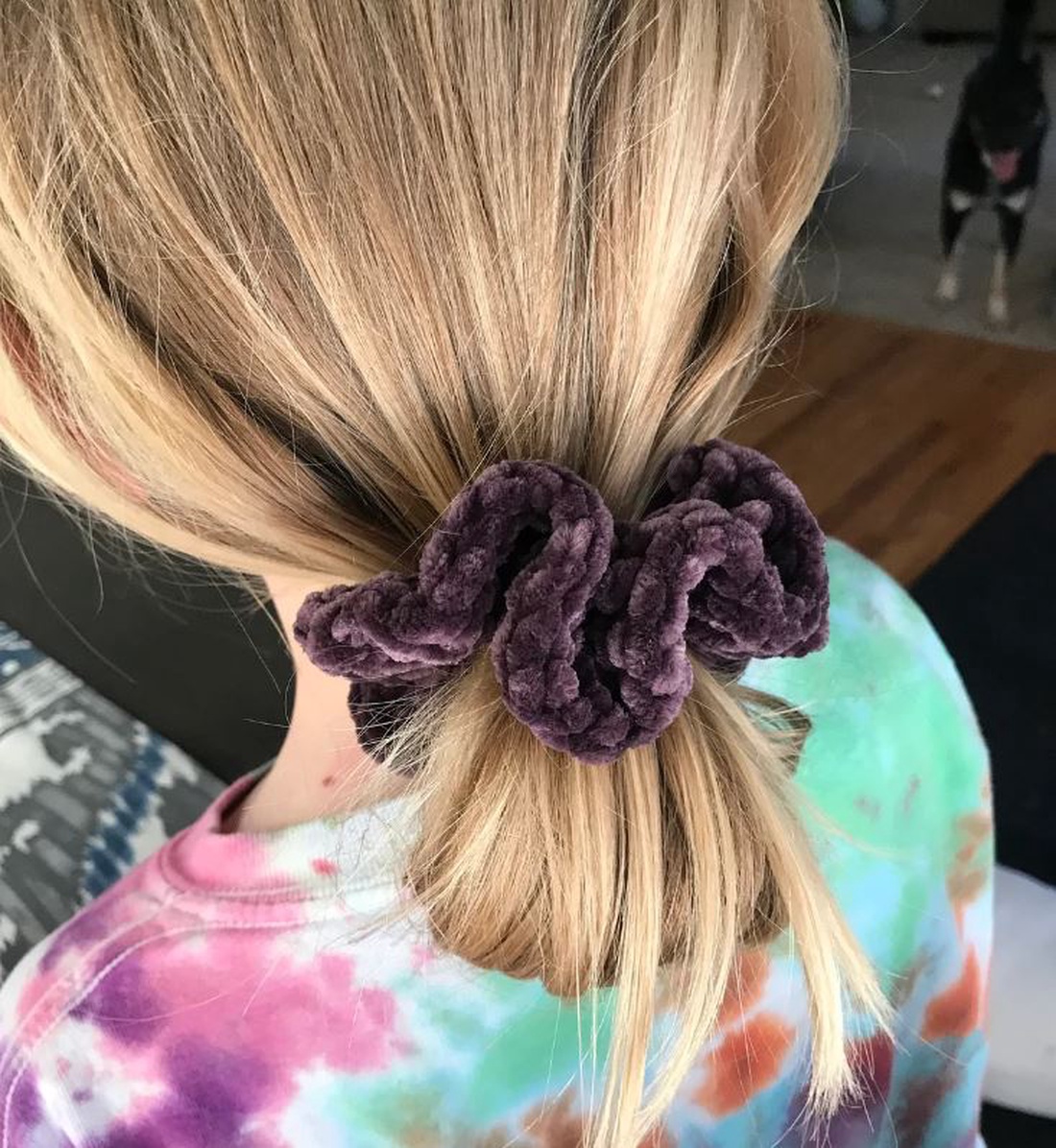 Scrunchie crosetat manual - îmbrăcăminte și modă - accesorii păr - elastic de păr - Artynos.ro