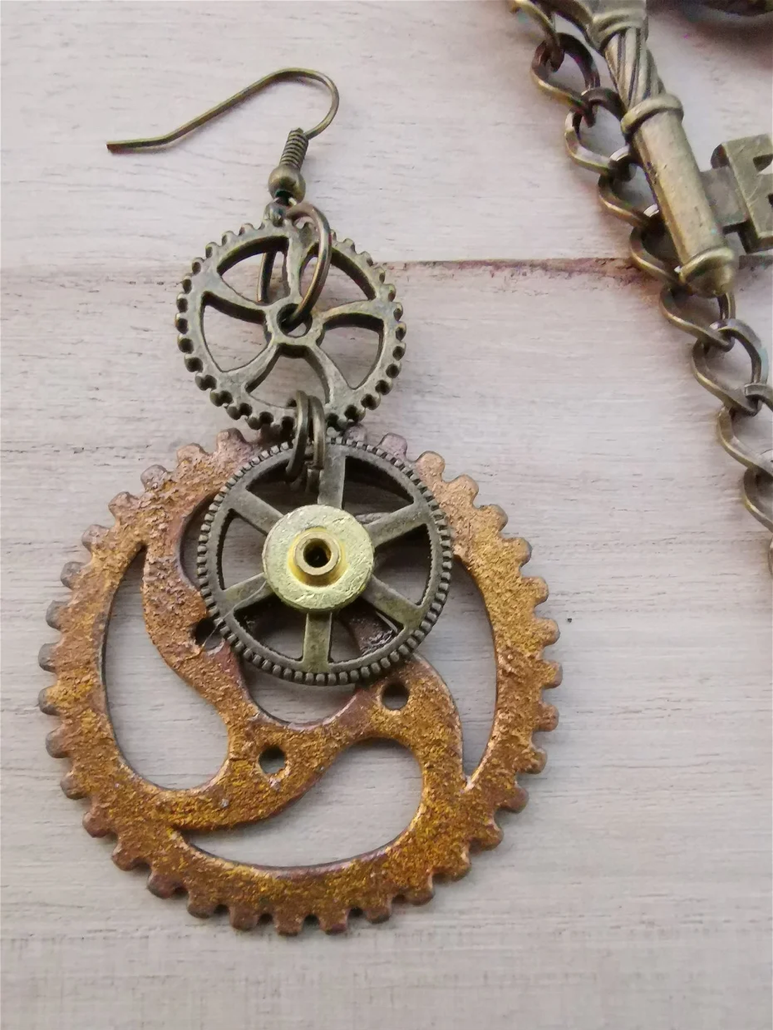 SET Colier și Cercei Steampunk - bijuterii - seturi de bijuterii - Artynos.ro