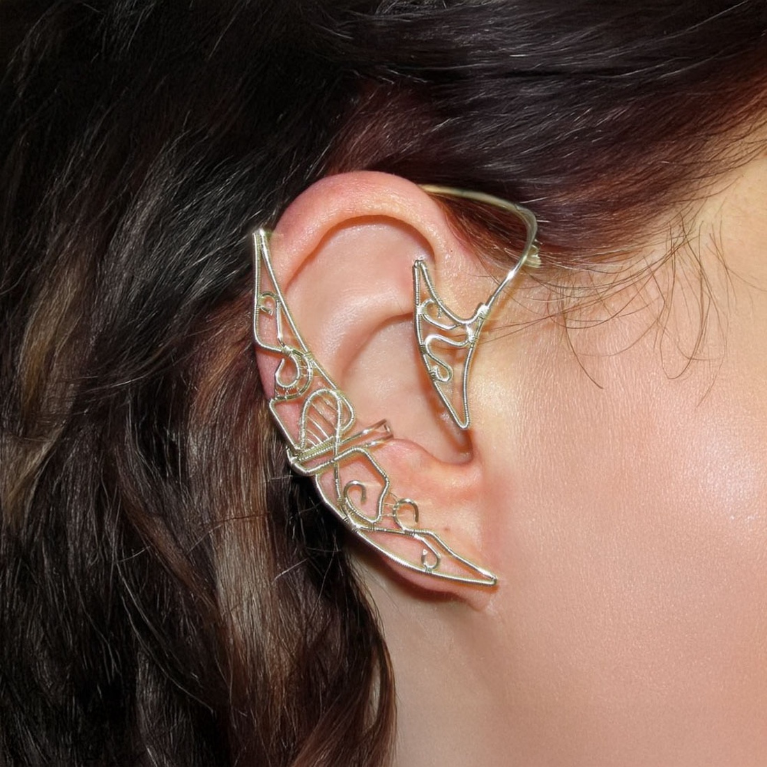 Cercel ear cuff Elven Moon - UNISEX - bijuterii - cercei - cercei și ornamente pentru urechi - Artynos.ro