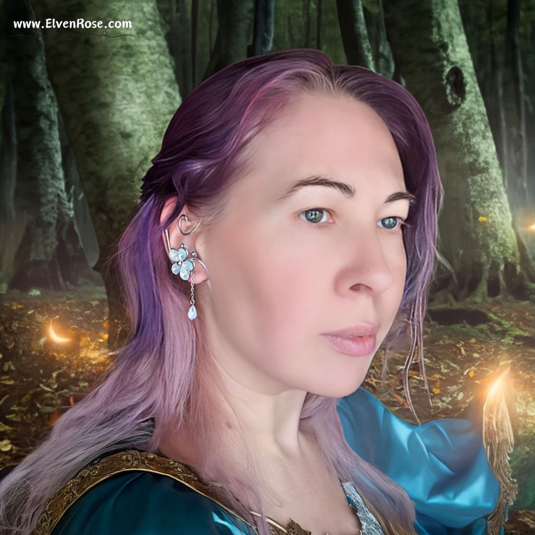 Cercel ear wrap Moonlight Whispers - bijuterii - cercei - cercei și ornamente pentru urechi - Artynos.ro