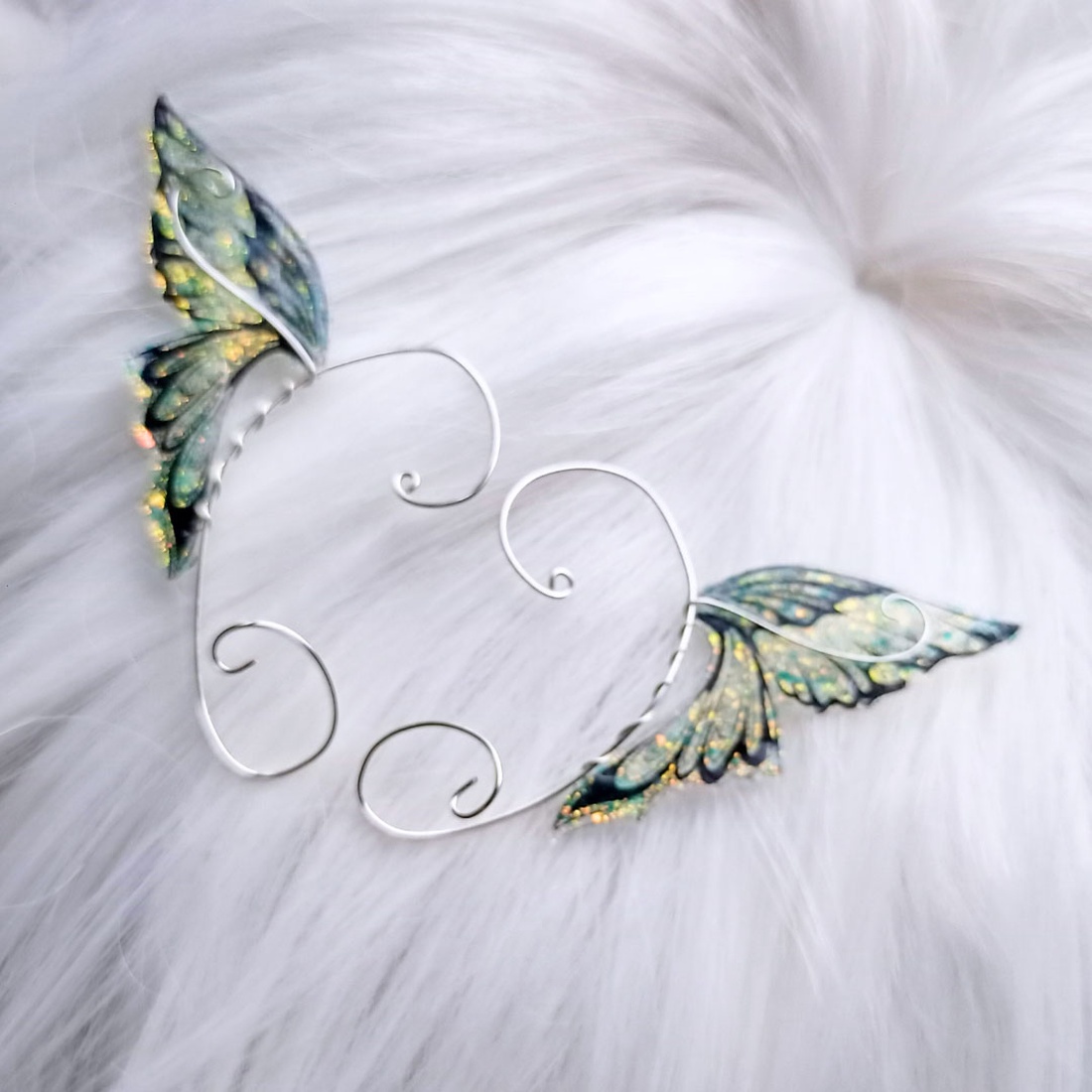 Cercei ear wrap Butterfly Kisses - bijuterii - cercei - cercei și ornamente pentru urechi - Artynos.ro