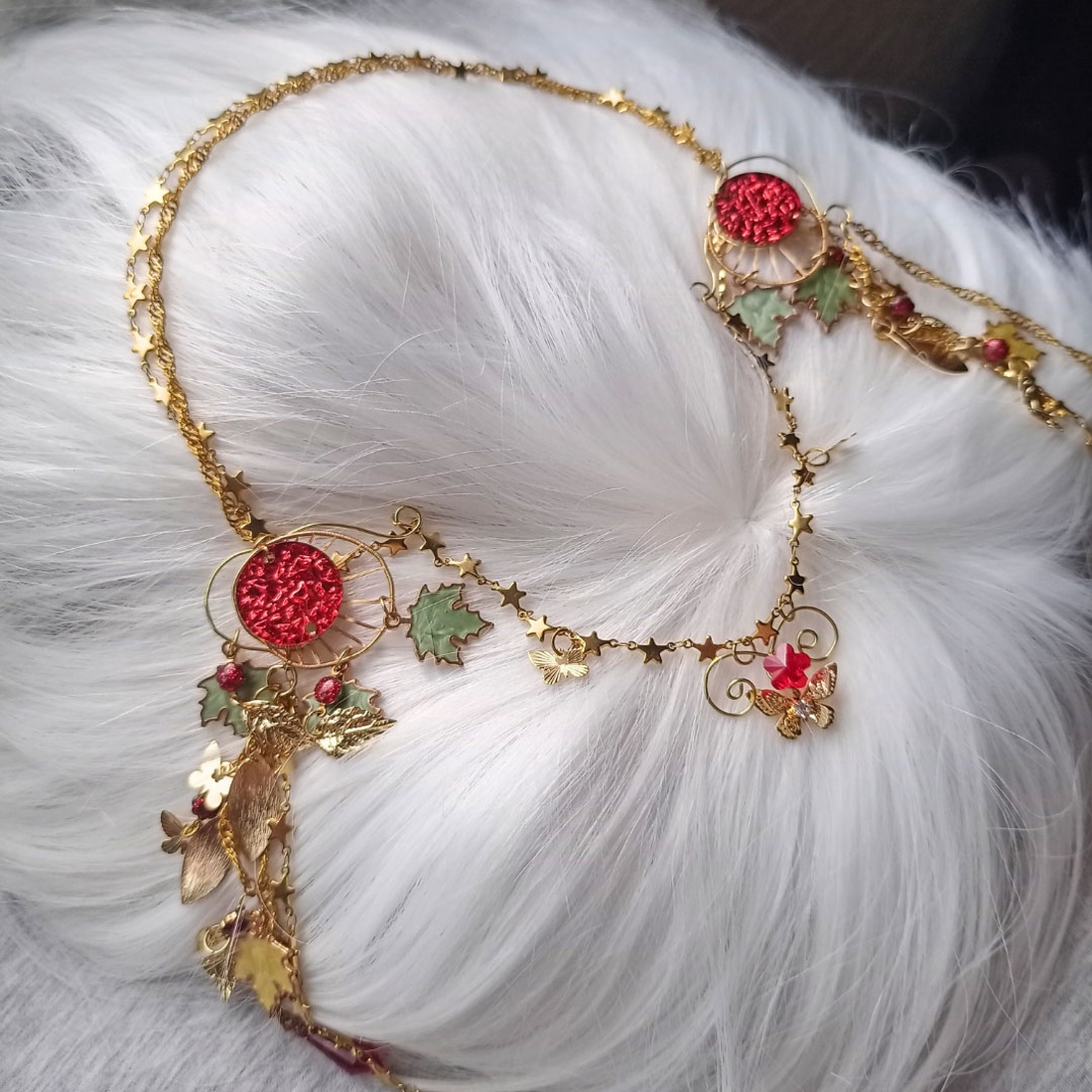 Coroniță Golden Leaf. Unicat - îmbrăcăminte și modă - accesorii păr - accesorii de păr - Artynos.ro