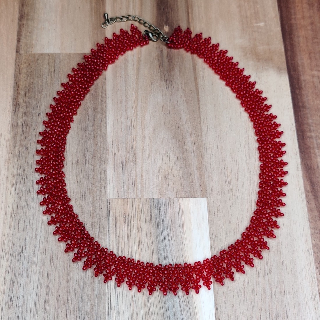 Colier choker (burgundy) - bijuterii - coliere - coliere de perle - Artynos.ro