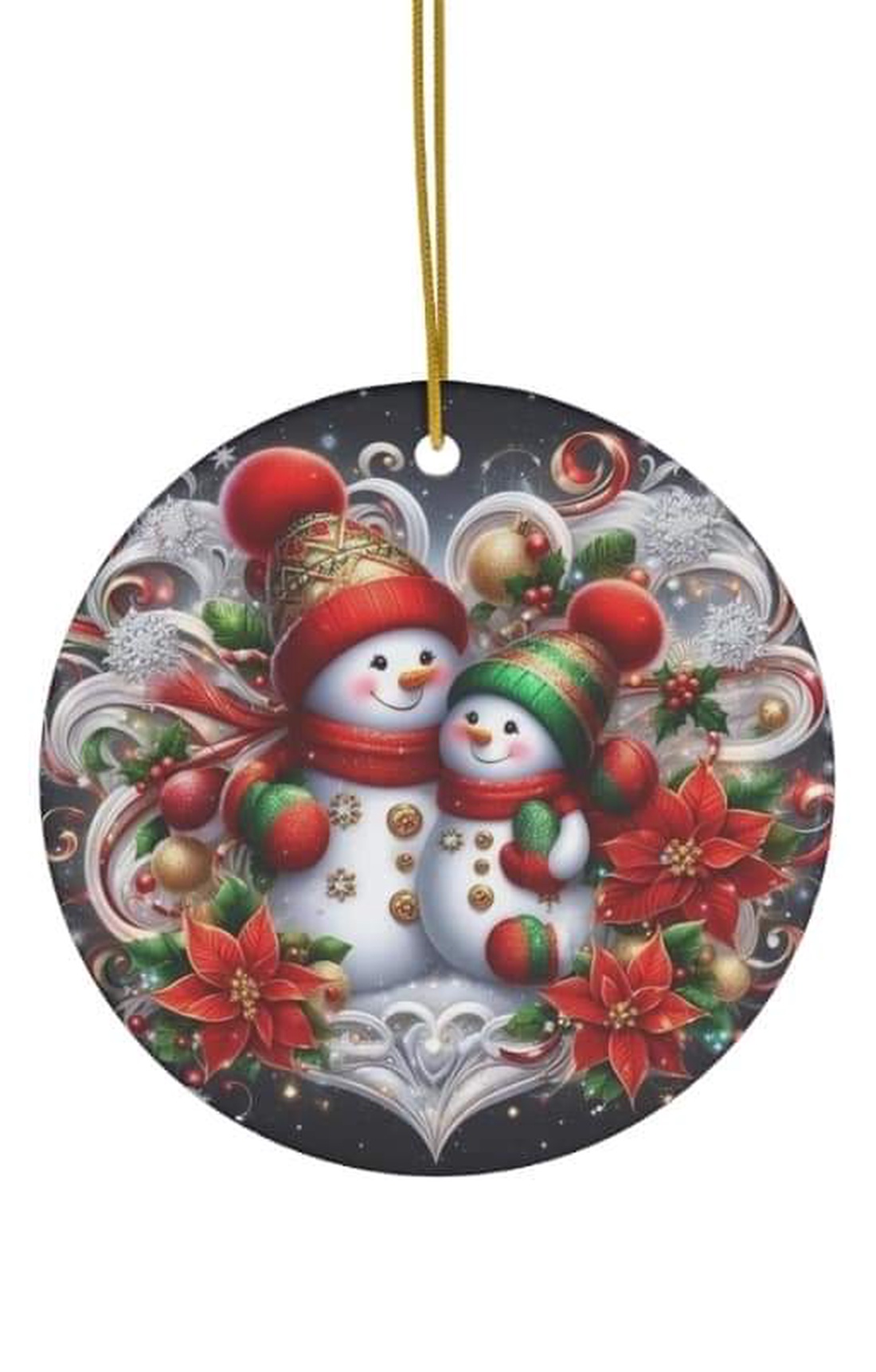 Ornament ceramica personalizat  - accesorii de crăciun - decorațiuni de crăciun de casă - decorațiuni pentru pomul de crăciun - Artynos.ro