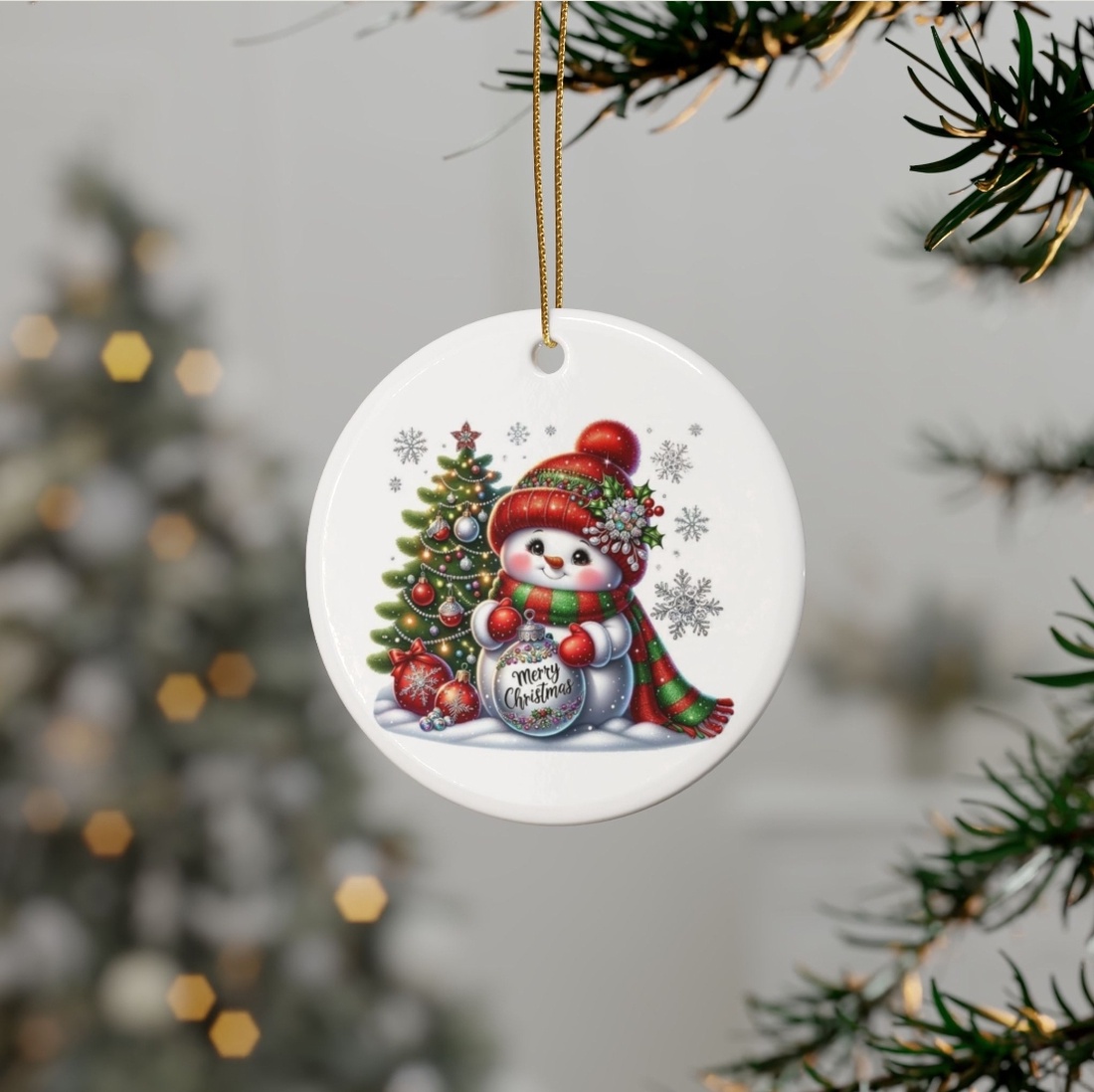 Ornament ceramica personalizat  - accesorii de crăciun - decorațiuni de crăciun de casă - decorațiuni pentru pomul de crăciun - Artynos.ro