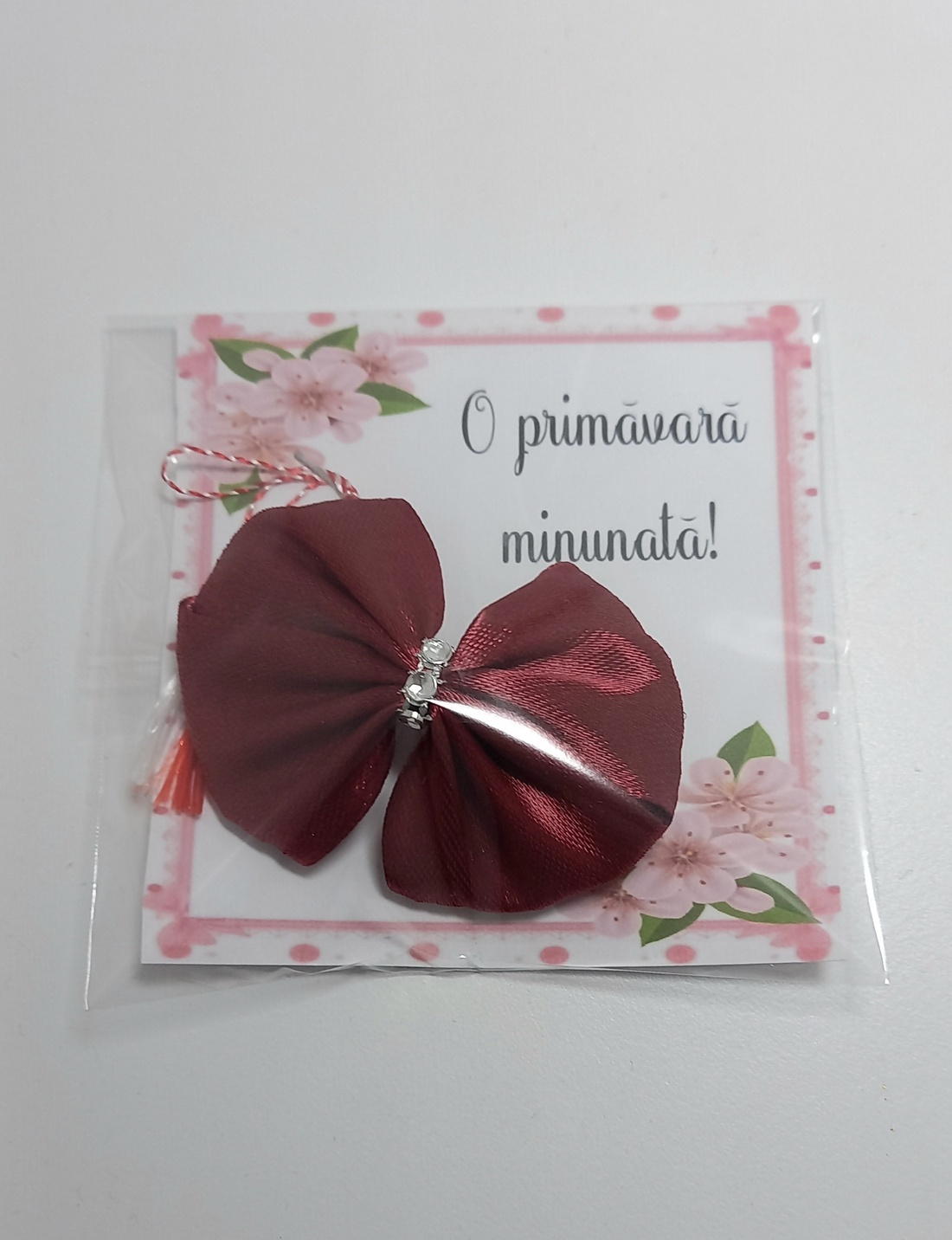 Martisor - Clama par cu funda handmade  - îmbrăcăminte și modă - accesorii păr - clemă de păr și ac de păr - Artynos.ro