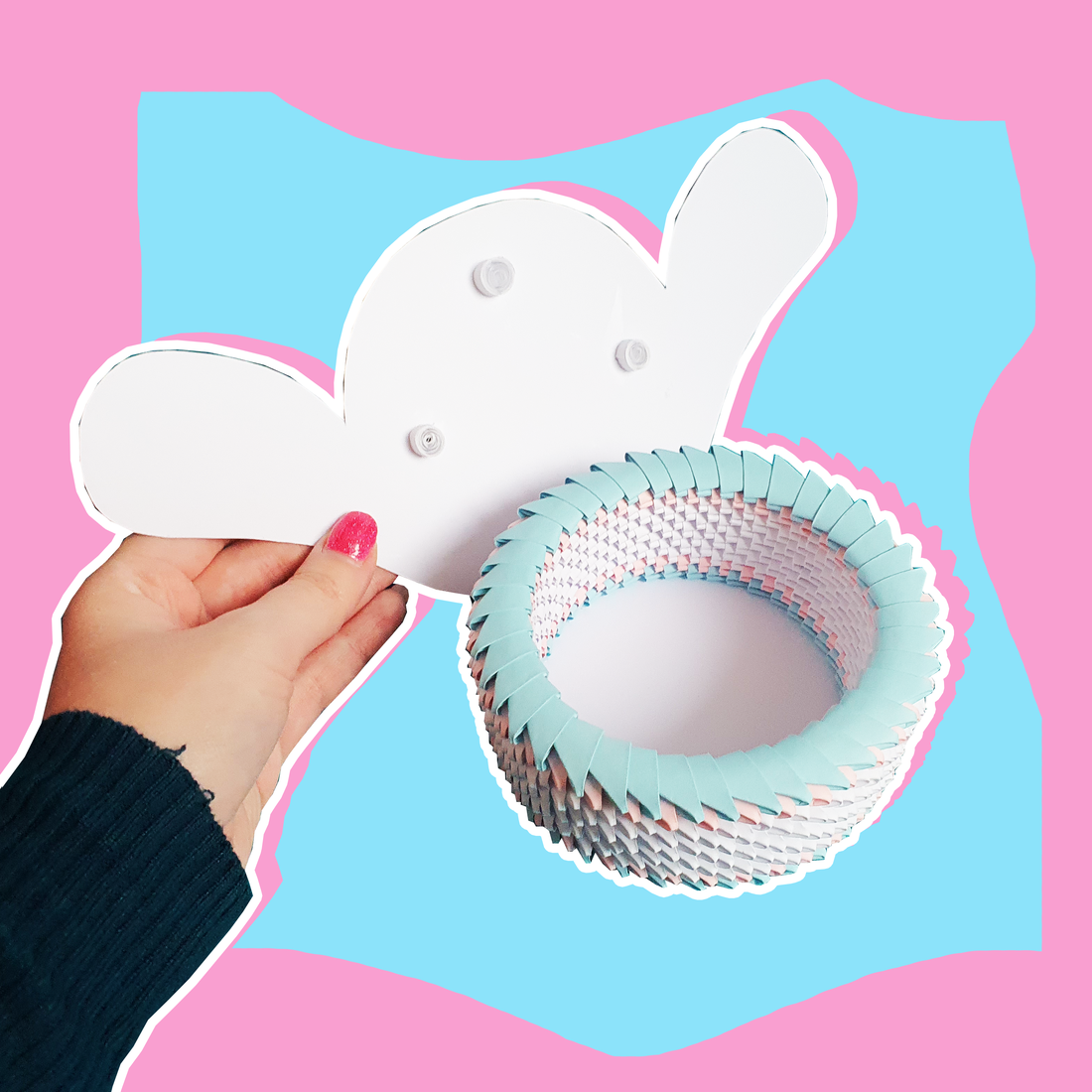 Cutie 3D origami cățel Pompurin Sanrio - casă & stil de viață - accesorii pentru decorat casa - decorațiuni de masă și decorațiuni pentru rafturi  - cutii decor, cutii de suveniruri - Artynos.ro