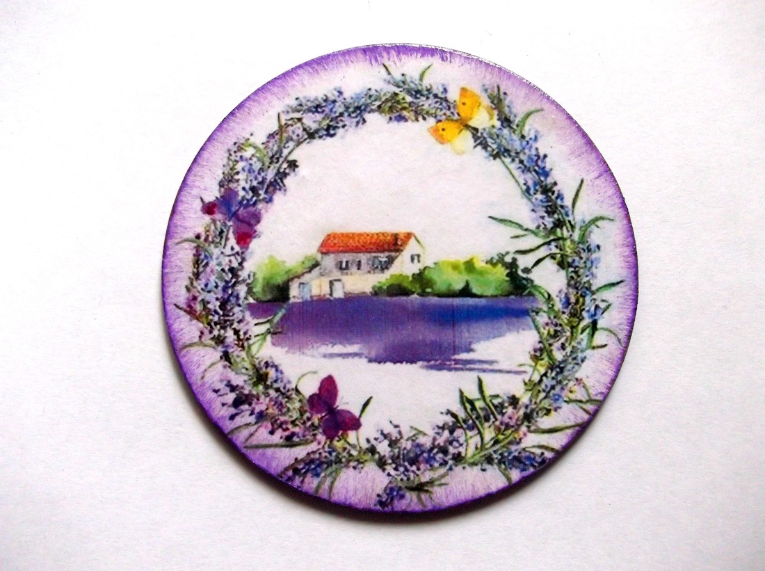 Magnet frigider lavanda 41268 - accesorii locuință - accesorii pentru echipamente de bucătărie - decorații de bucătărie - magneți de frigider - Artynos.ro