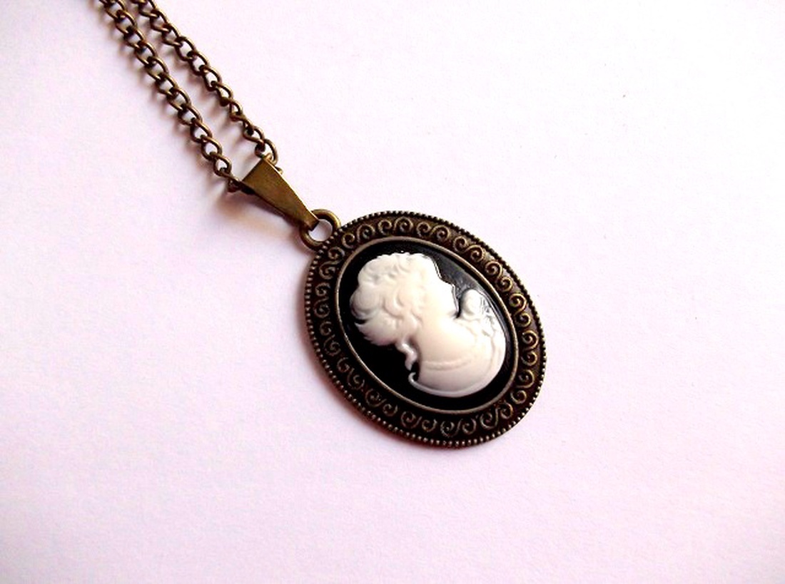 colier camee 37976 - bijuterii - coliere - coliere cameo - Artynos.ro