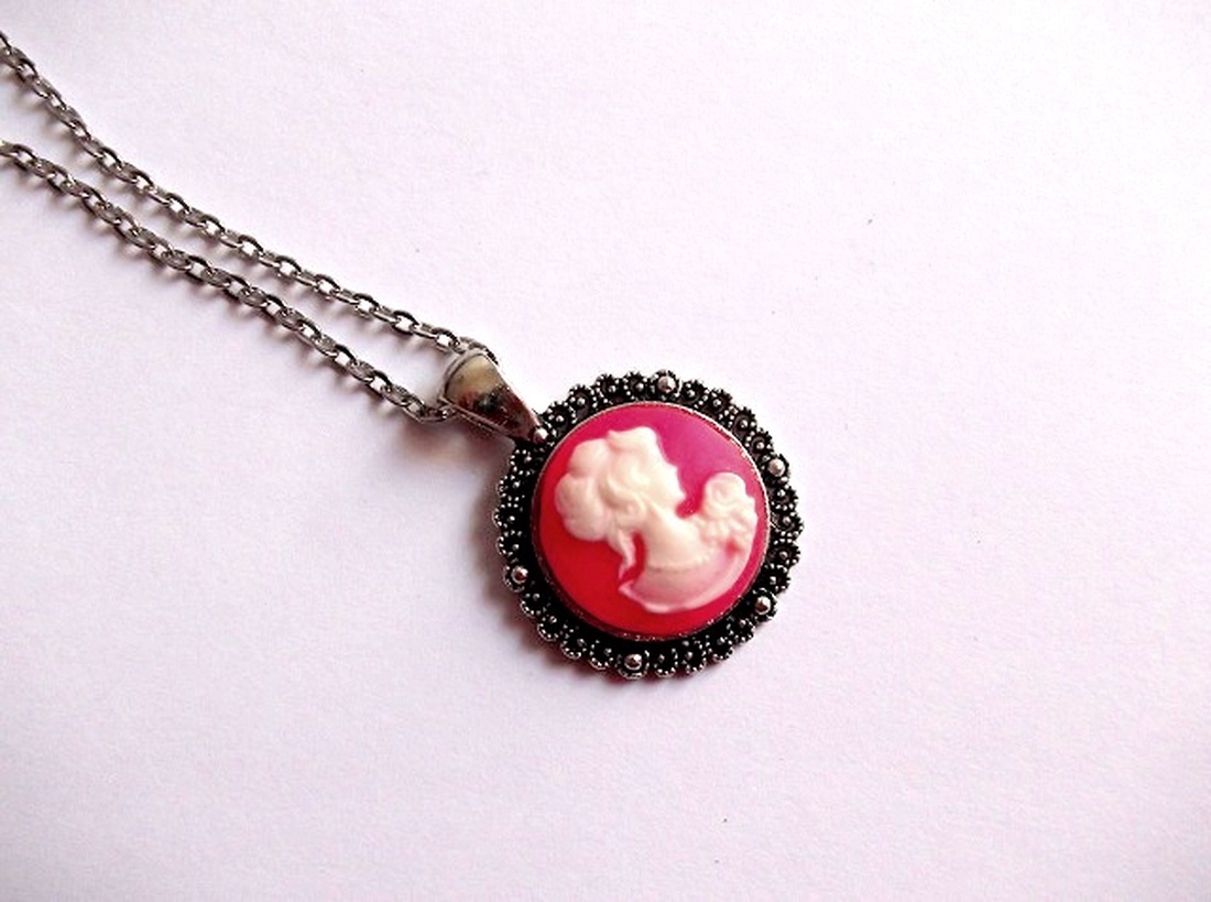 colier camee 37978 - bijuterii - coliere - coliere cameo - Artynos.ro