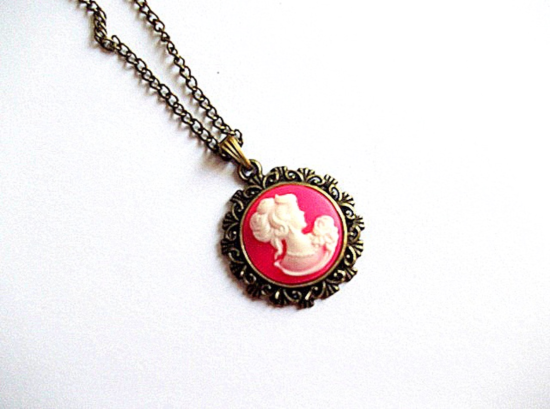 colier camee 37974 - bijuterii - coliere - coliere cameo - Artynos.ro