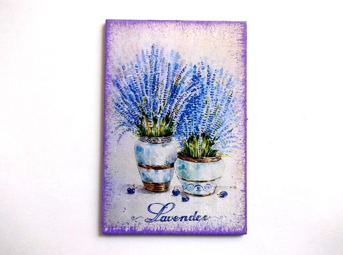 magnet frigider lavanda 36336 - accesorii locuință - accesorii pentru echipamente de bucătărie - decorații de bucătărie - magneți de frigider - Artynos.ro