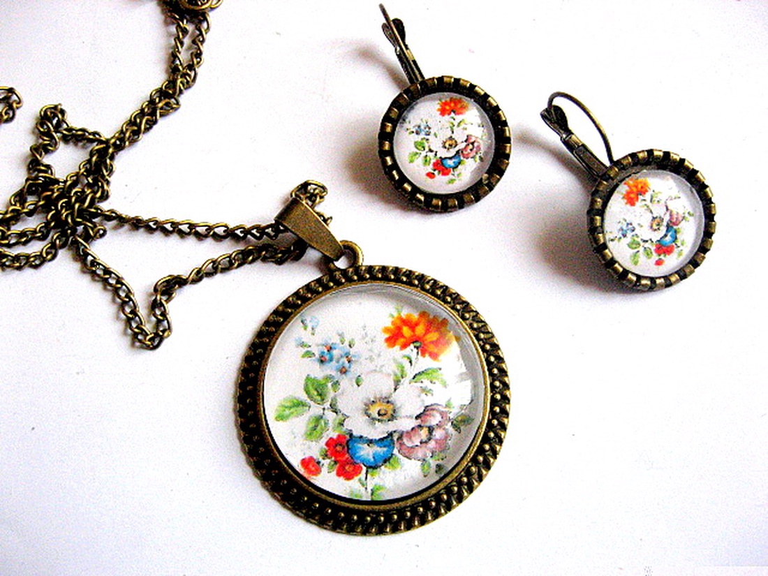 set floral 29455 - bijuterii - seturi de bijuterii - Artynos.ro