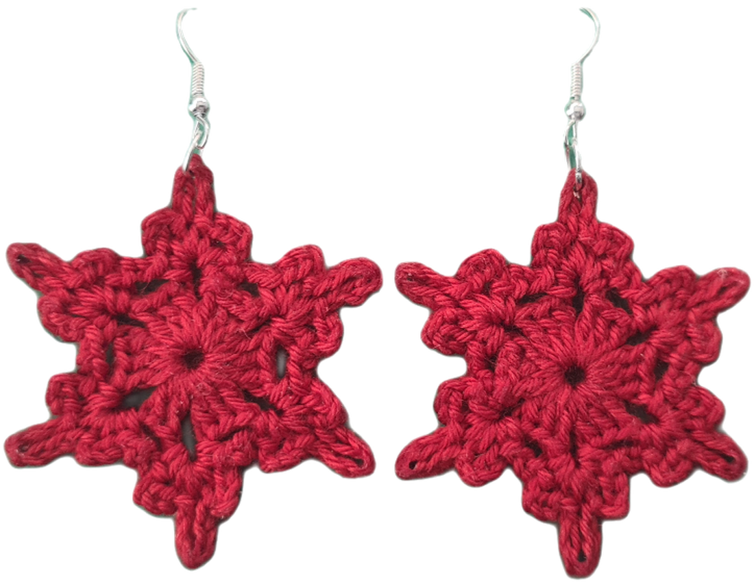 Cercei Snowflake - bijuterii - cercei - cercei și ornamente pentru urechi - Artynos.ro