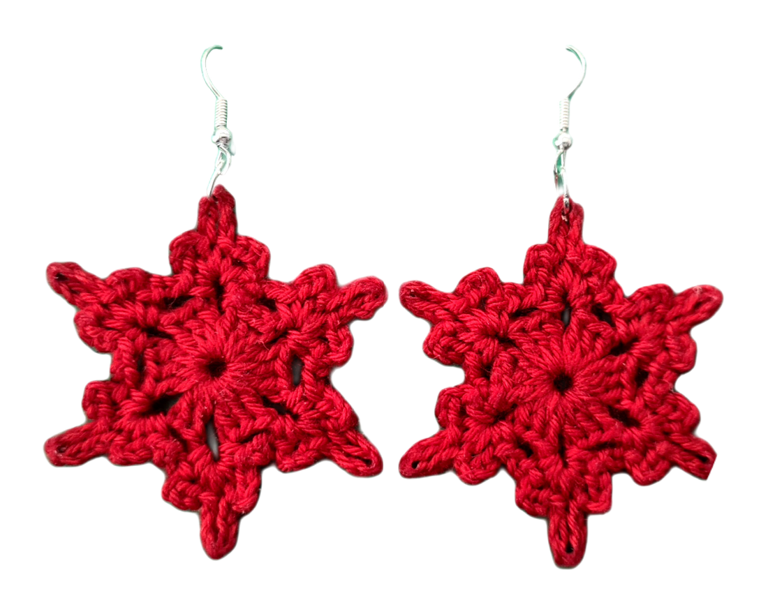 Cercei Snowflake - bijuterii - cercei - cercei și ornamente pentru urechi - Artynos.ro