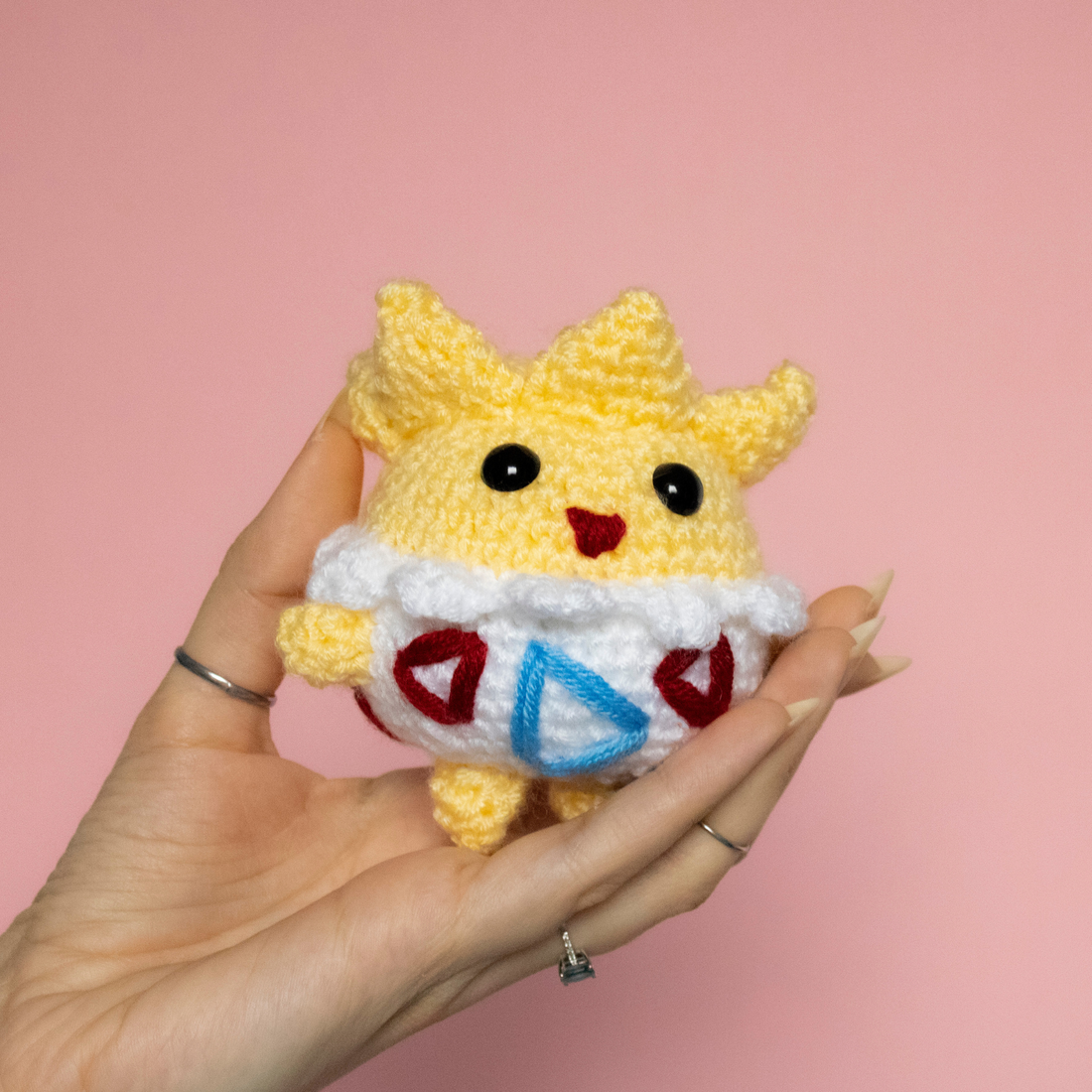 Jucarie Togepi mica - Pokemon crosetat  - jucării și echipamente pentru copii - jucării de pluș - figurine de pluș - Artynos.ro