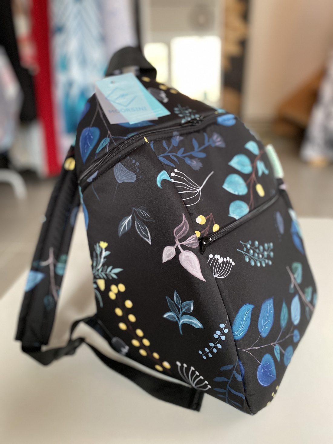 Rucsac damă Floral Black - geantă și husă - rucsacuri - rucsac damă, rucsac bărbați - Artynos.ro