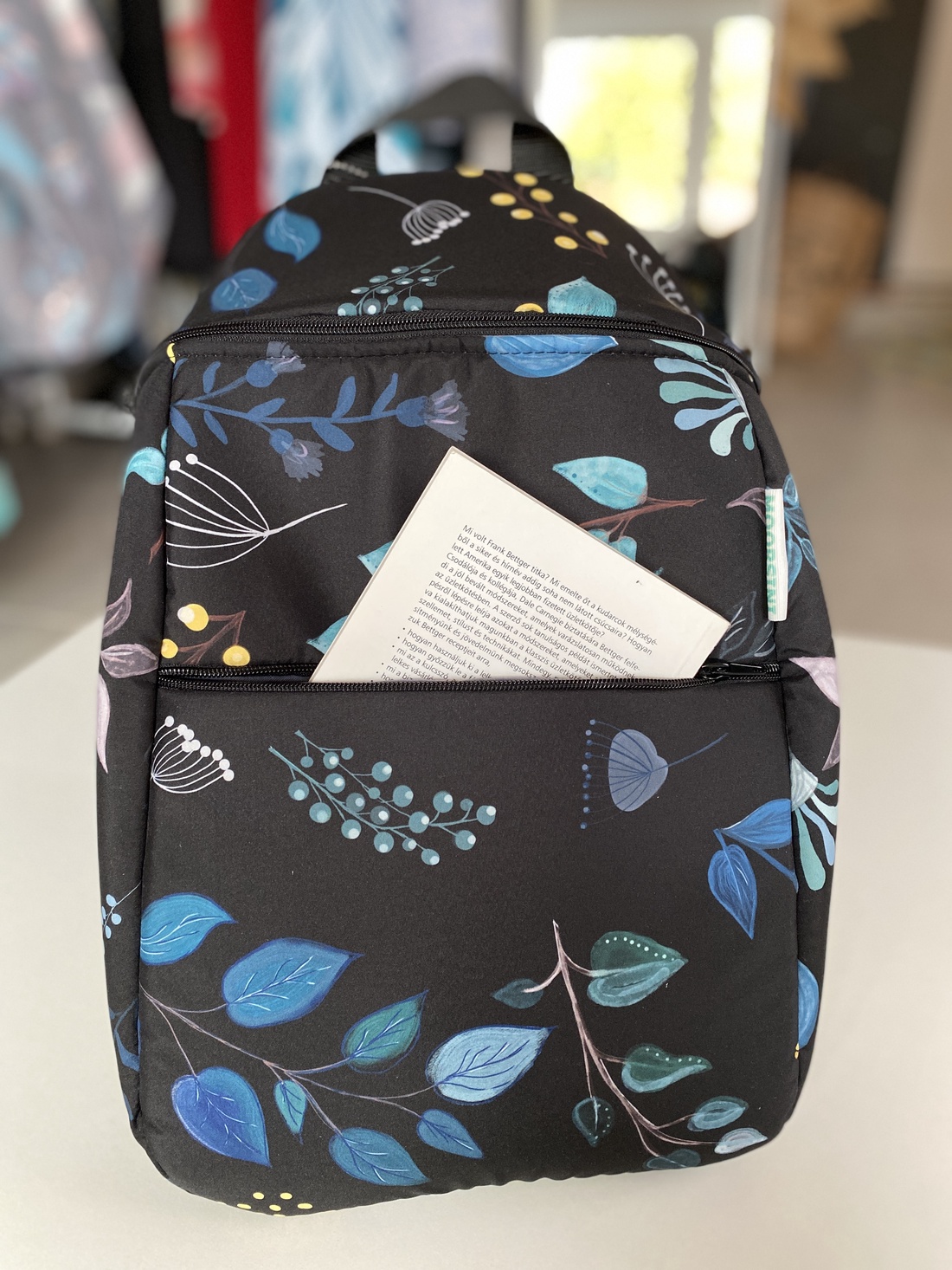 Rucsac damă Floral Black - geantă și husă - rucsacuri - rucsac damă, rucsac bărbați - Artynos.ro